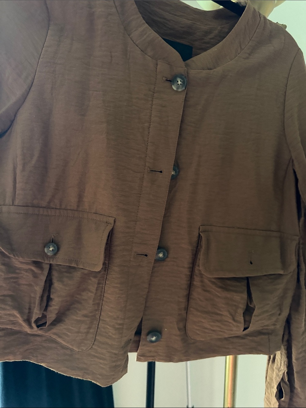 Banana Republic Brown Utility Button-Front Jacket